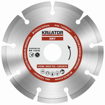 Kreator KRT082102 - Diamantový kotouč segmentový 125mm PREMIUM