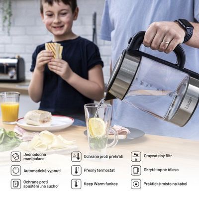 Lauben Electric Kettle EK17GS - rychlovarná konvice