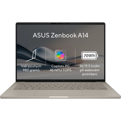 ASUS Zenbook A14 OLED UX3407QA-OLED305W Zabriskie Beige