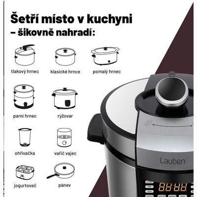 Lauben Multi Cooker 18SB Czech Edition - multifunkční hrnec tlakový