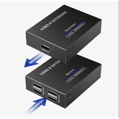 4-port USB 2.0 extender po Cat5/Cat5e/Cat6 do 150m - rozbalené / použité