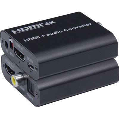 PremiumCord HDMI 4K Audio extractor s oddělením audia na stereo jack, SPDIF Toslink, RCA - rozbalené / použité