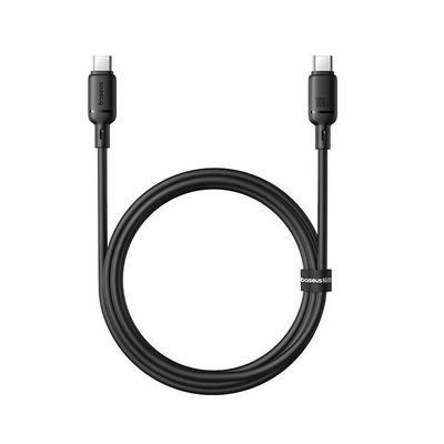 Rychlonabíjecí kabel Baseus Silky USB-C/USB-C 1m 100W černý