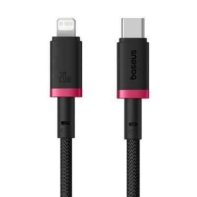 Rychlonabíjecí kabel Baseus Dura USB/Lightning 2m 20W černo červený