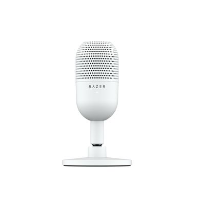 Razer SEIRÉN V3 MINI White Ultra-Compact USB Microphone with Tap-to-Mute