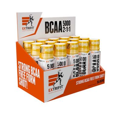 Extrifit BCAA 5000 2:1:1 Shot 15 x 90 ml - meruňka