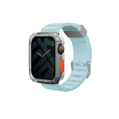 SKINARMA Shokku řemínek pro Apple Watch 45/44/42 mm, Light Blue