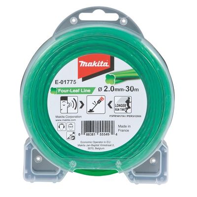 Makita struna nylonová 2,0mm, zelená, 30m, speciální pro aku stroje